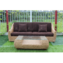 Hochwertiges Wasser-Hyazinthen-Sofa-Set für Indoor-Korbmöbel